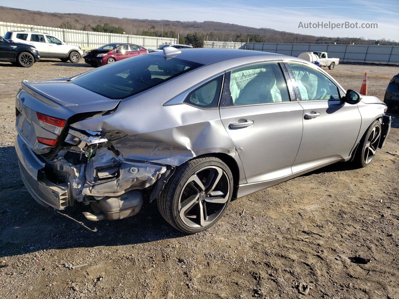 2019 Honda Accord Sport Silver vin: 1HGCV1F36KA004557