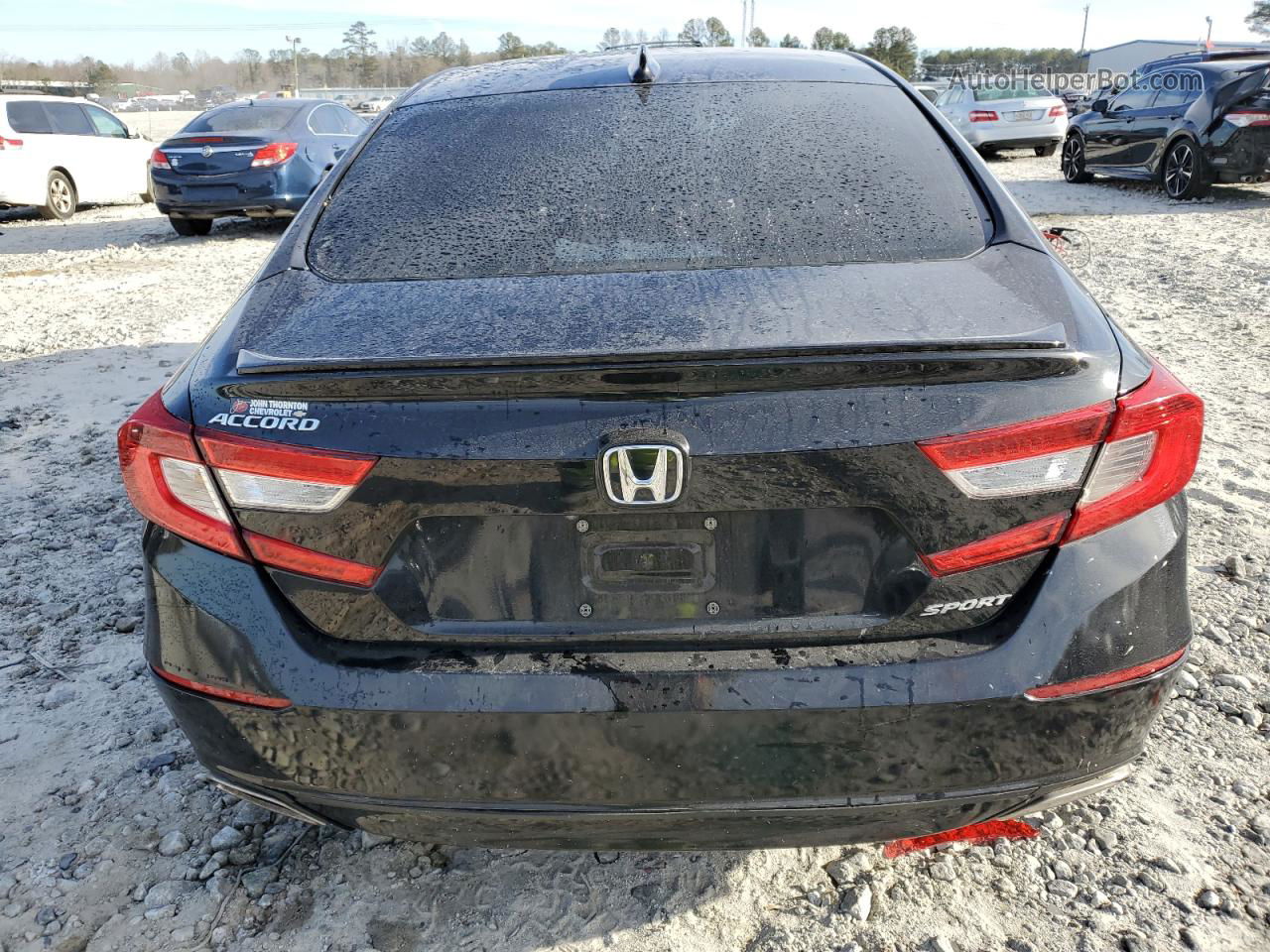 2019 Honda Accord Sport Black vin: 1HGCV1F36KA005367