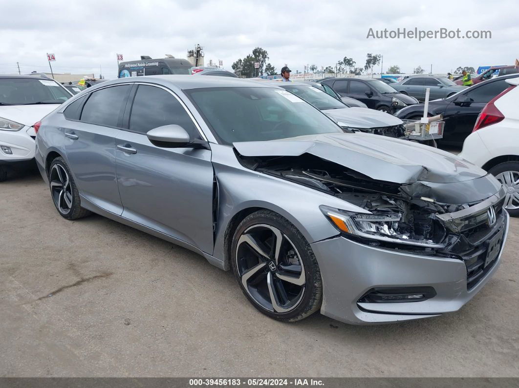 2019 Honda Accord Sport Gray vin: 1HGCV1F36KA011203