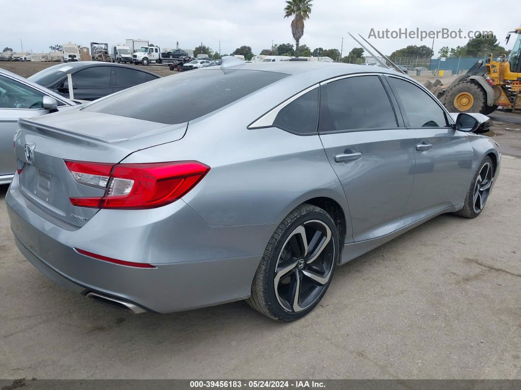 2019 Honda Accord Sport Gray vin: 1HGCV1F36KA011203