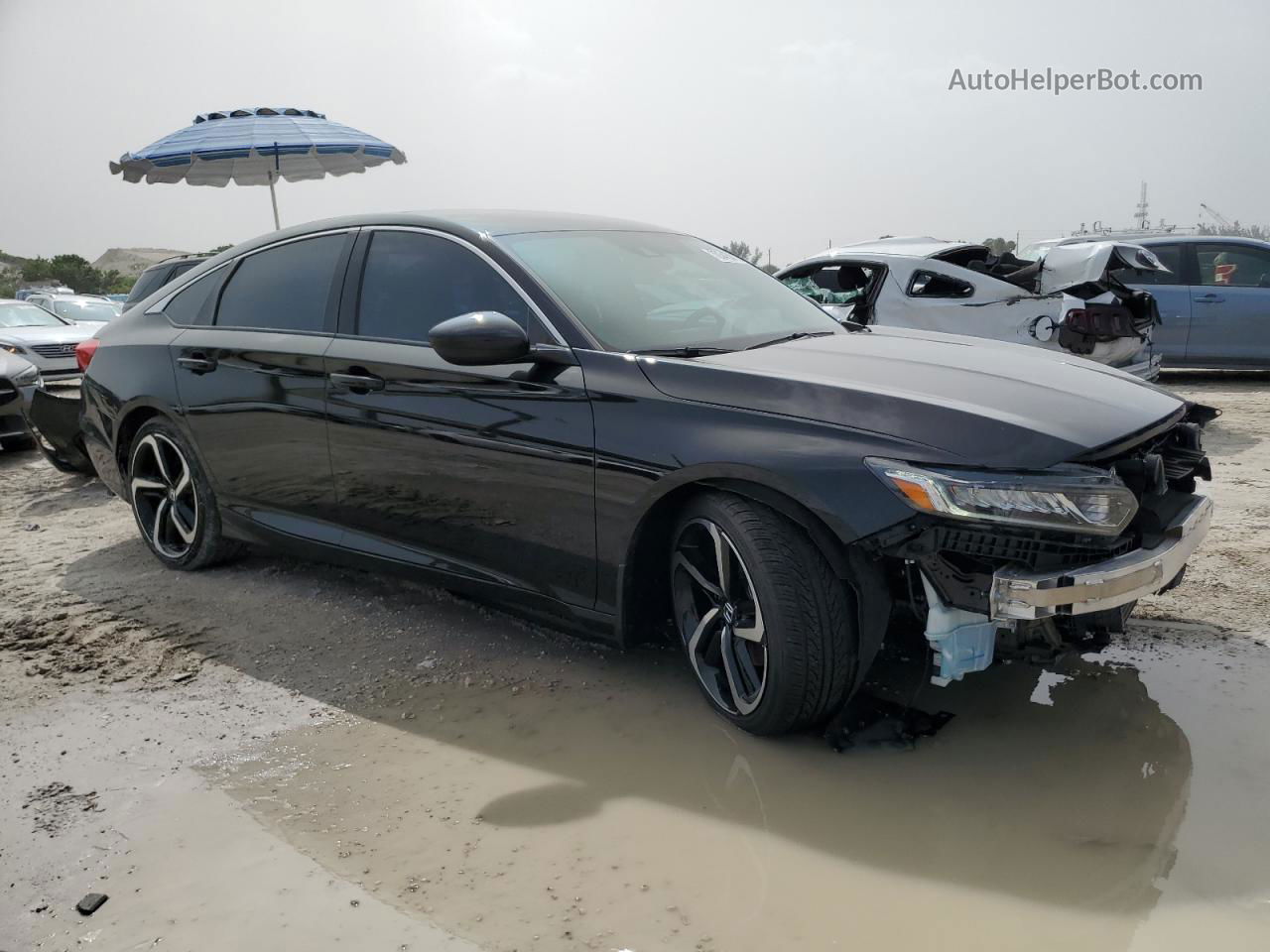 2019 Honda Accord Sport Black vin: 1HGCV1F36KA016224