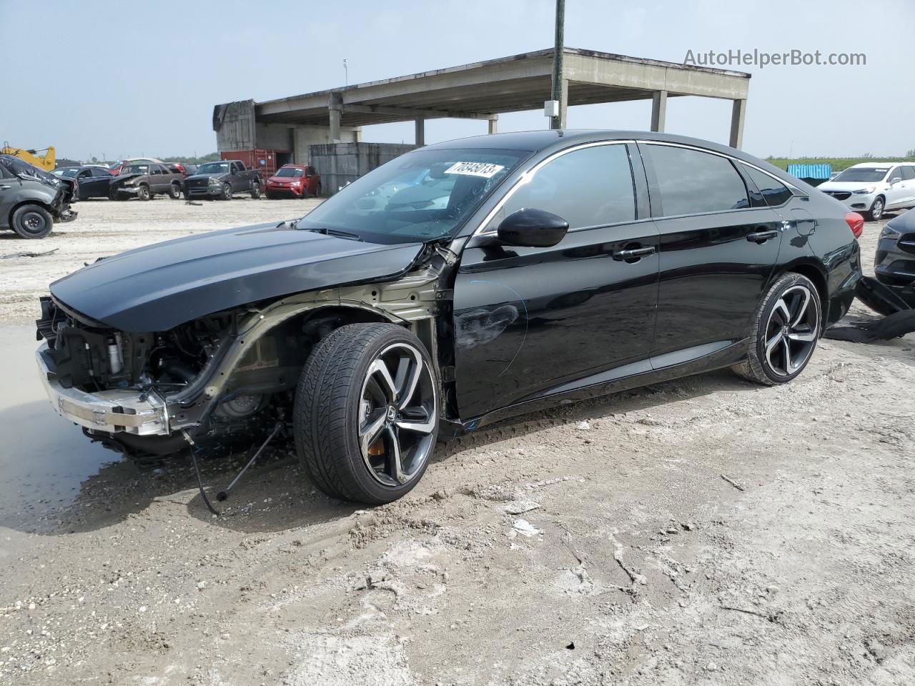 2019 Honda Accord Sport Black vin: 1HGCV1F36KA016224