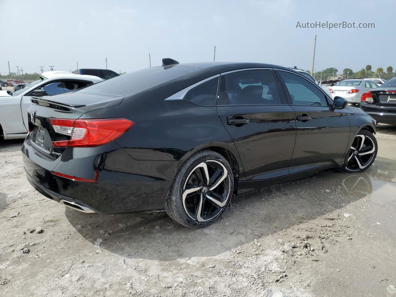 2019 Honda Accord Sport Black vin: 1HGCV1F36KA016224