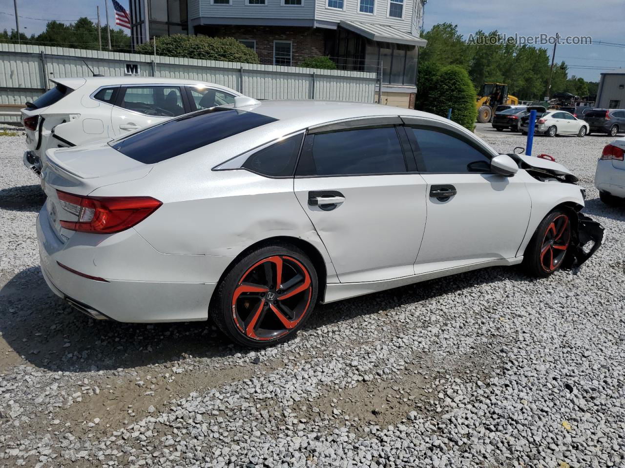 2019 Honda Accord Sport White vin: 1HGCV1F36KA019172