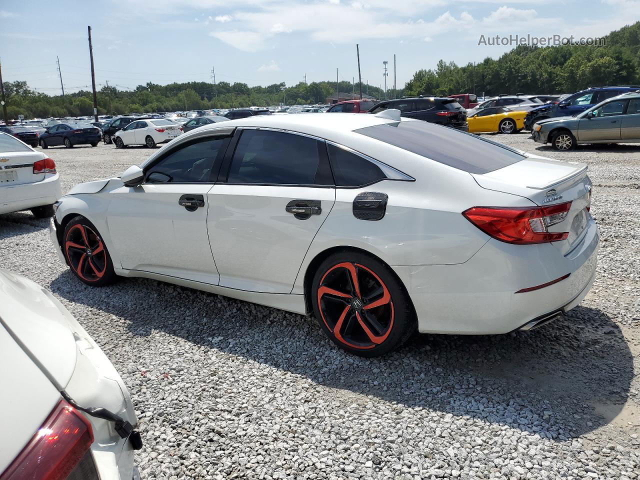 2019 Honda Accord Sport White vin: 1HGCV1F36KA019172