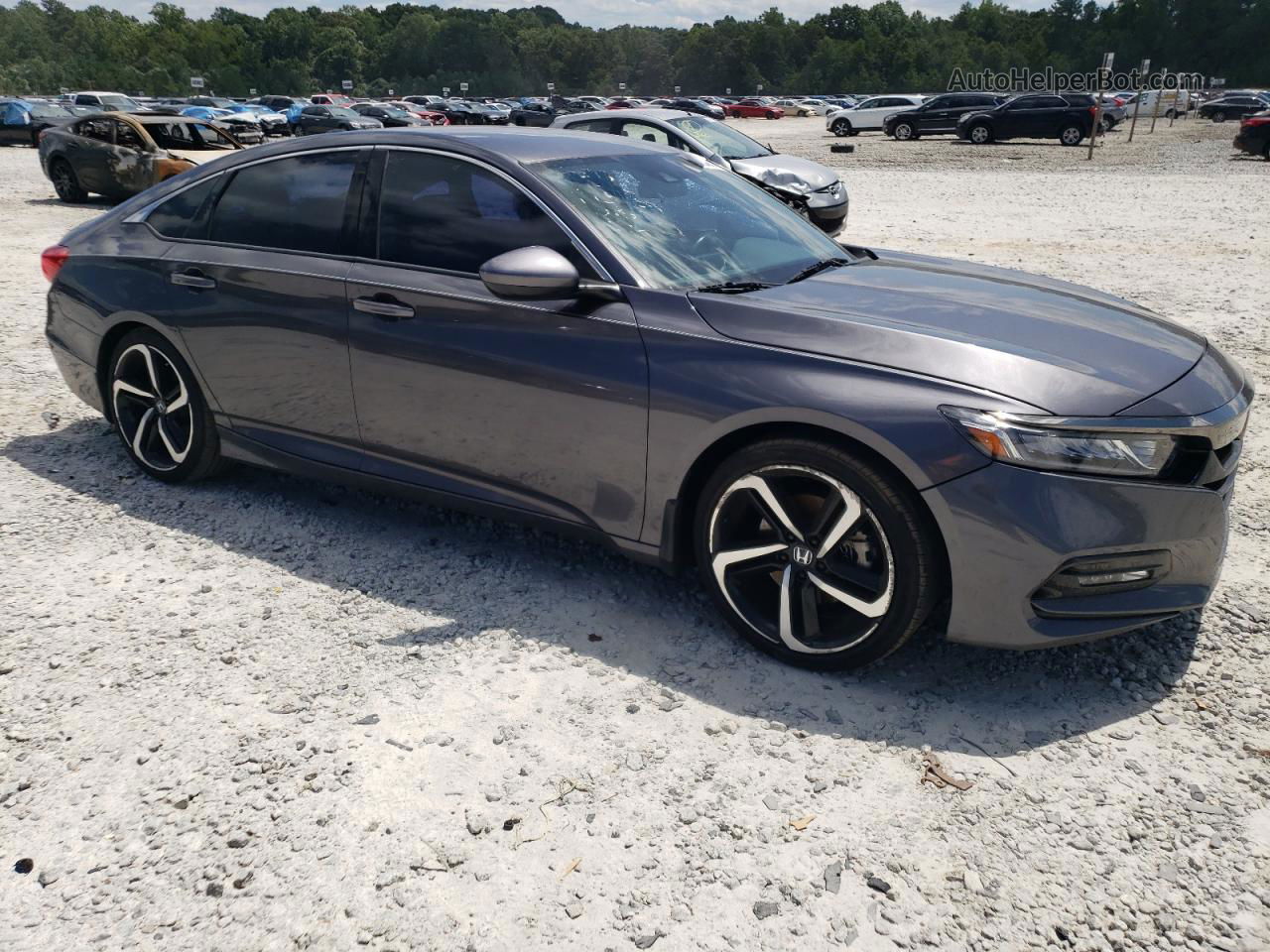 2019 Honda Accord Sport Gray vin: 1HGCV1F36KA023108