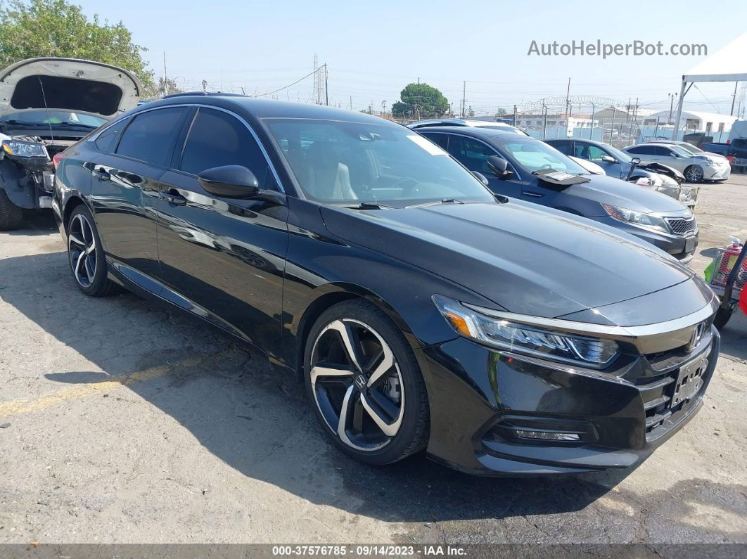 2019 Honda Accord Sport Black vin: 1HGCV1F36KA031001