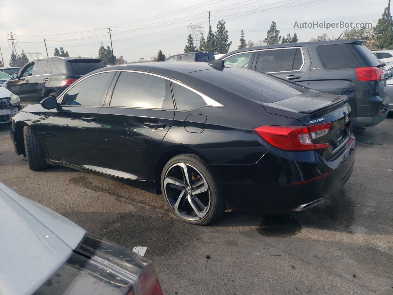 2019 Honda Accord Sport Black vin: 1HGCV1F36KA031001