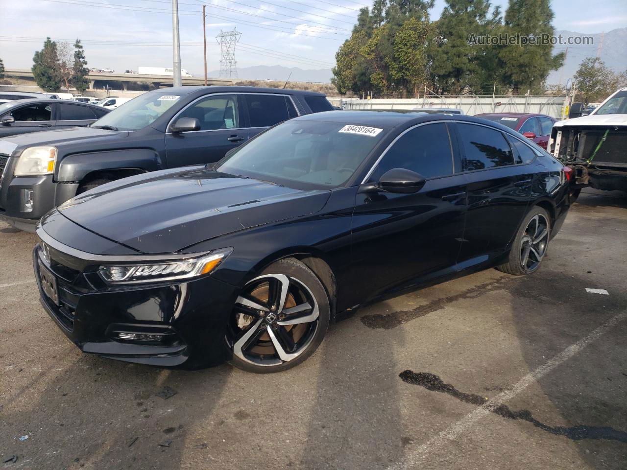 2019 Honda Accord Sport Black vin: 1HGCV1F36KA031001