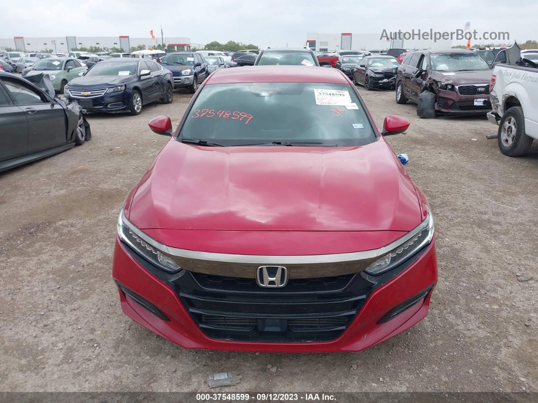 2019 Honda Accord Sport Красный vin: 1HGCV1F36KA063155