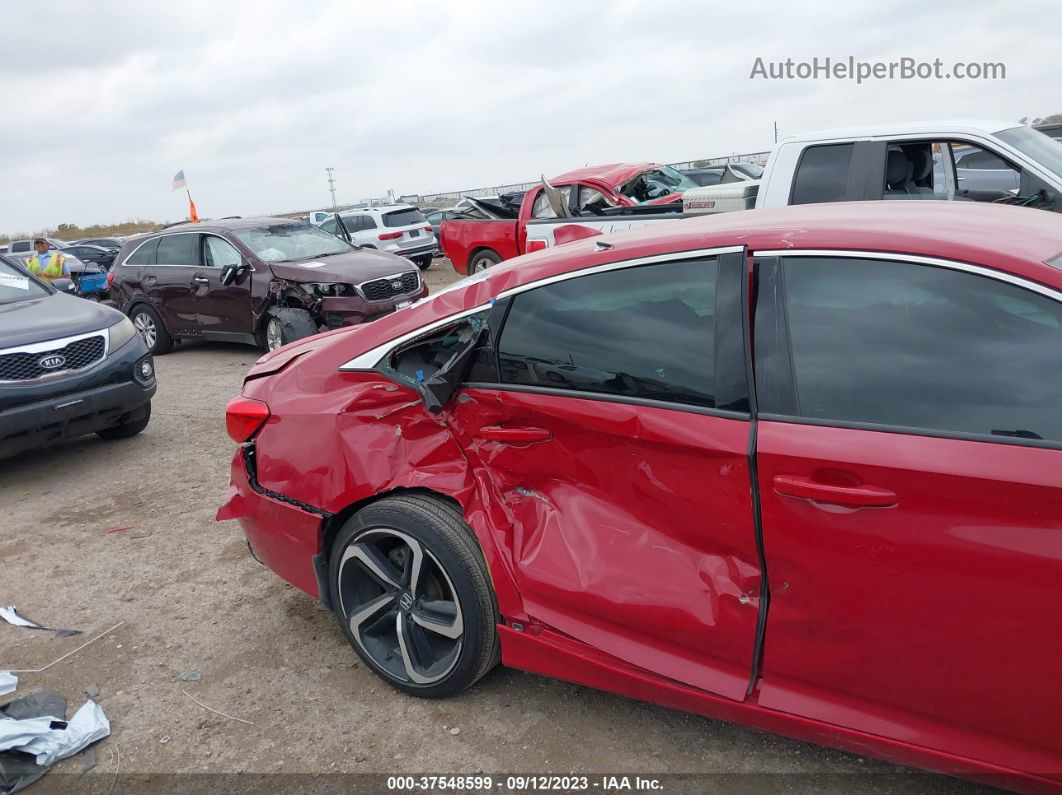 2019 Honda Accord Sport Red vin: 1HGCV1F36KA063155