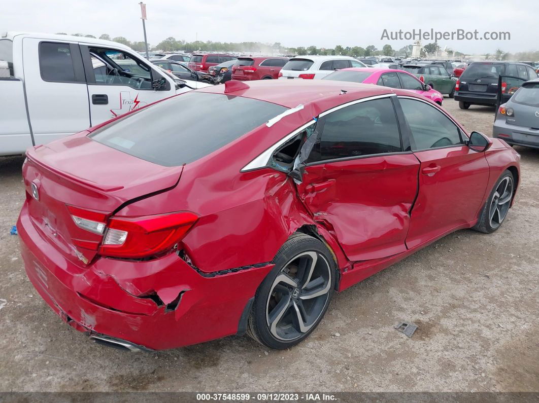 2019 Honda Accord Sport Red vin: 1HGCV1F36KA063155