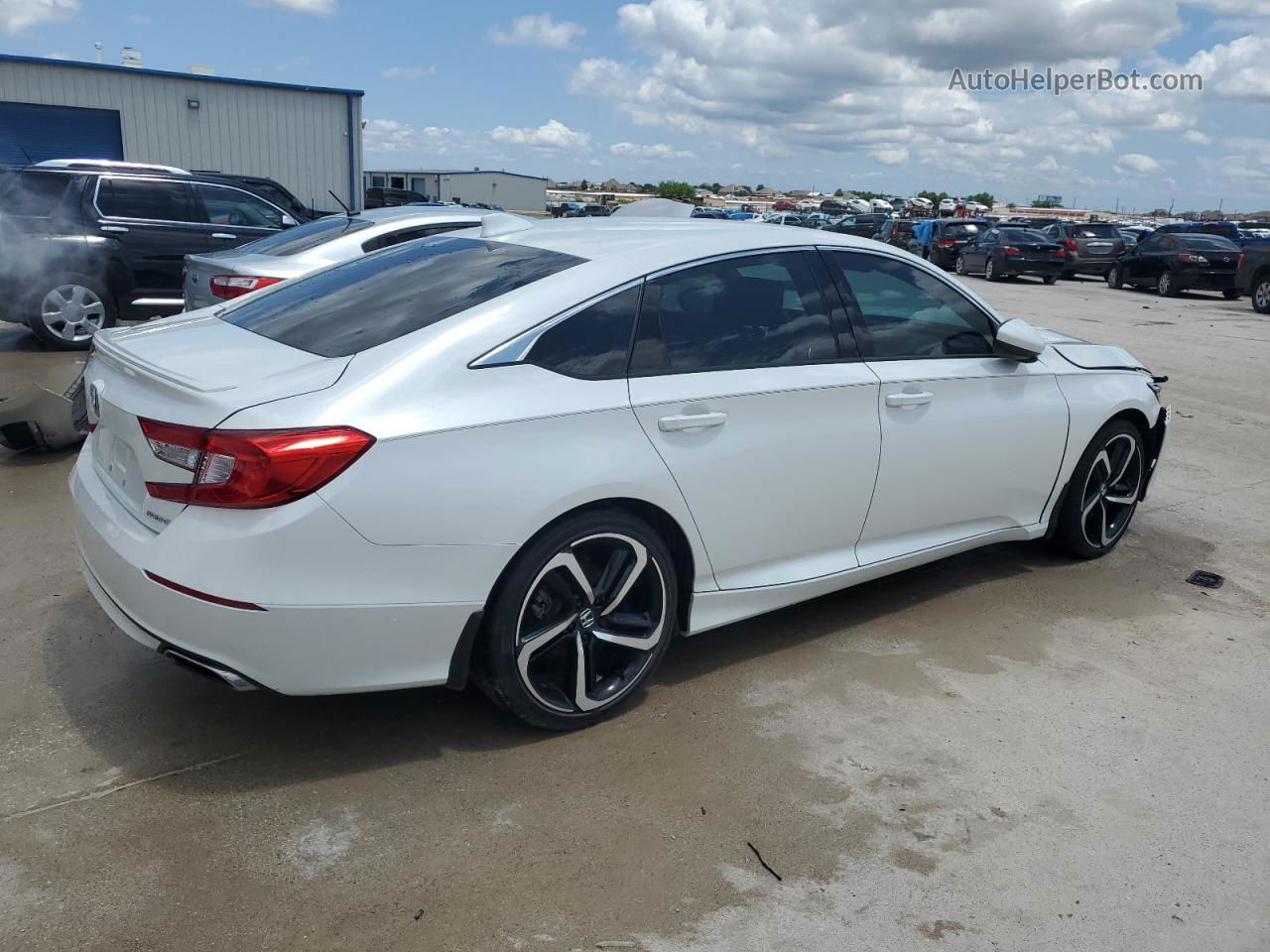 2019 Honda Accord Sport White vin: 1HGCV1F36KA067013