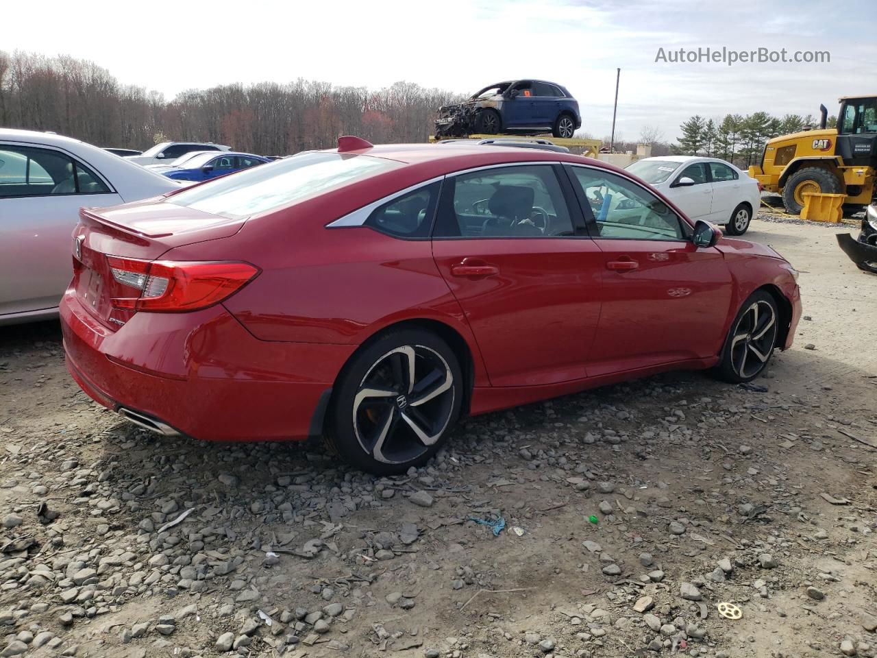 2019 Honda Accord Sport Red vin: 1HGCV1F36KA088217