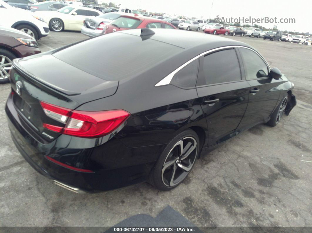 2019 Honda Accord Sedan Sport 1.5t Black vin: 1HGCV1F36KA090727