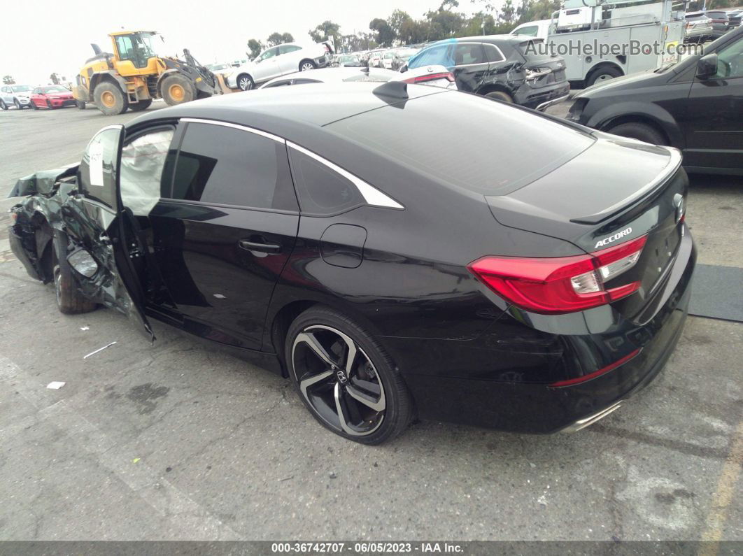 2019 Honda Accord Sedan Sport 1.5t Black vin: 1HGCV1F36KA090727