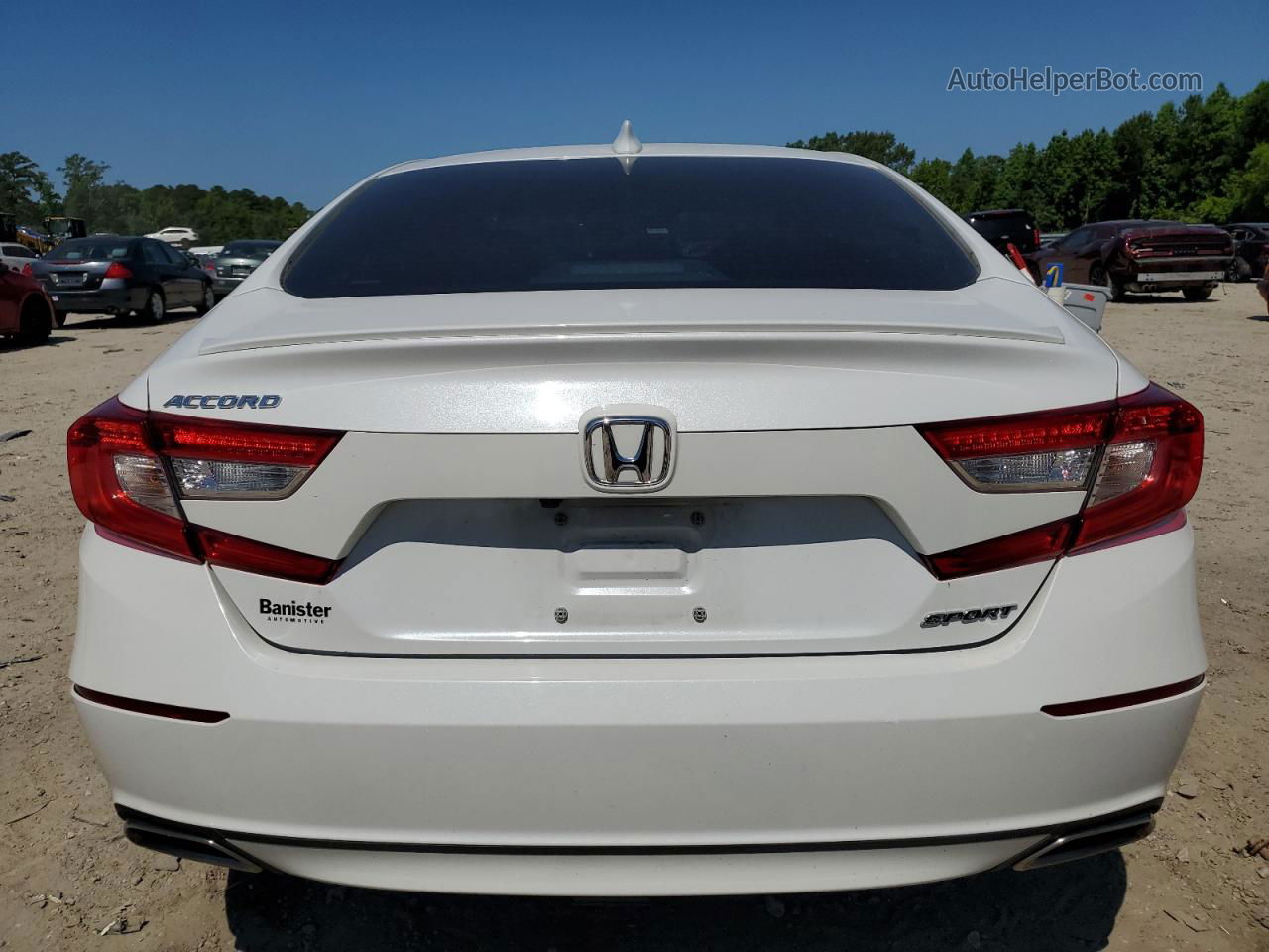 2019 Honda Accord Sport White vin: 1HGCV1F36KA101564