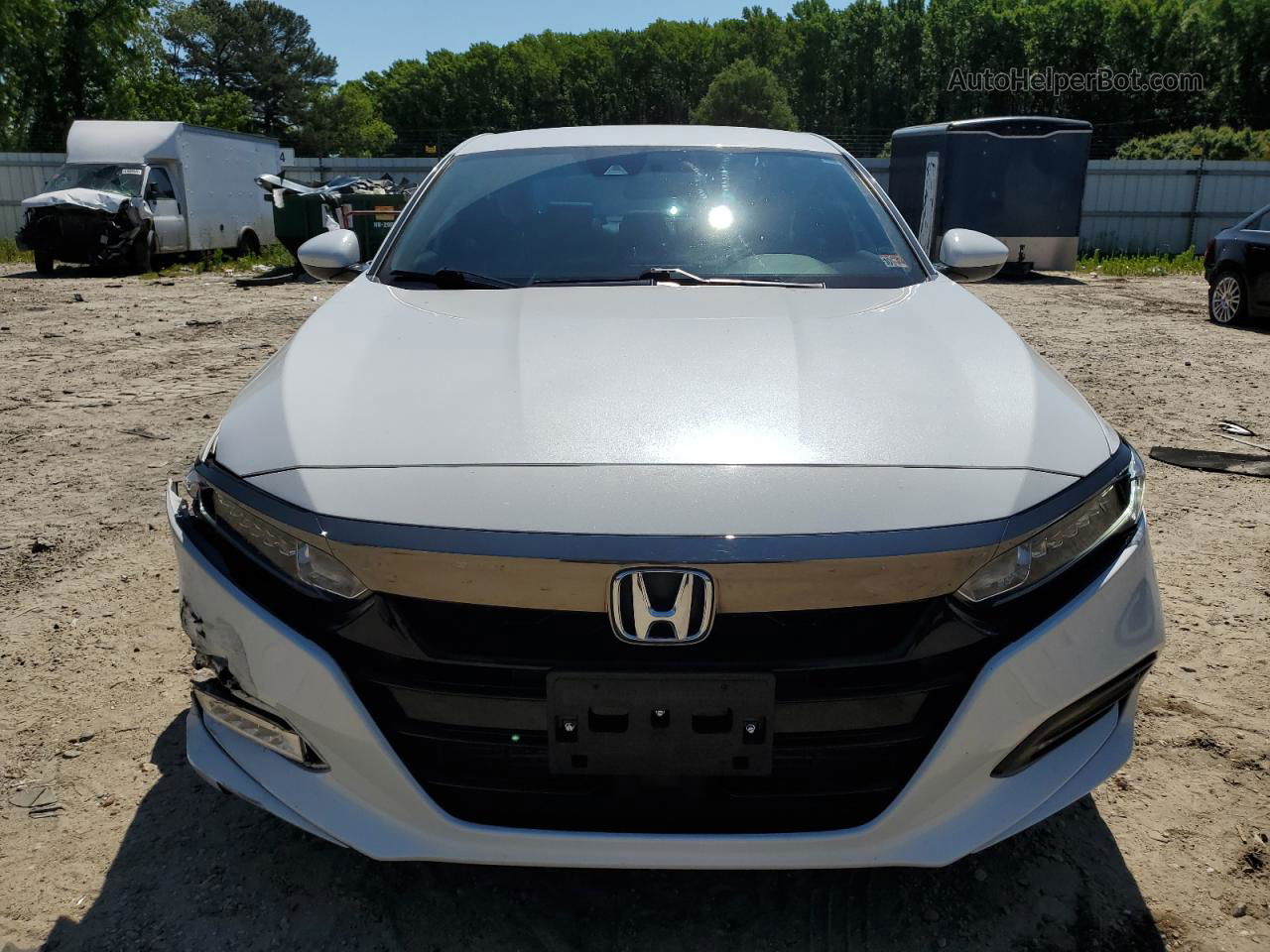 2019 Honda Accord Sport White vin: 1HGCV1F36KA101564