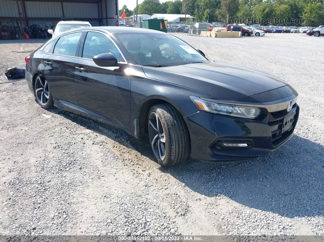 2019 Honda Accord Sedan Sport 1.5t Black vin: 1HGCV1F36KA113651