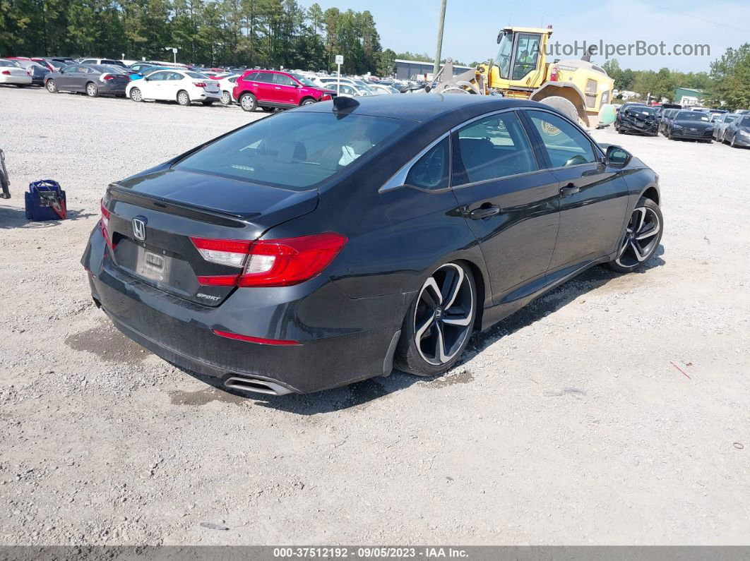 2019 Honda Accord Sedan Sport 1.5t Black vin: 1HGCV1F36KA113651