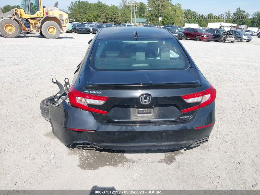 2019 Honda Accord Sedan Sport 1.5t Black vin: 1HGCV1F36KA113651