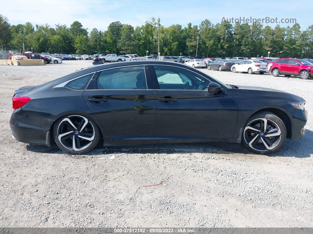 2019 Honda Accord Sedan Sport 1.5t Black vin: 1HGCV1F36KA113651