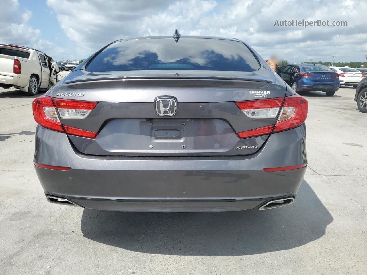 2019 Honda Accord Sport Gray vin: 1HGCV1F36KA120602