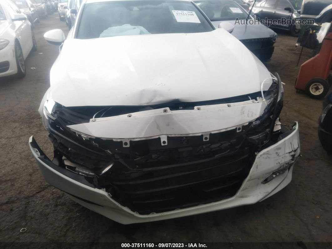 2019 Honda Accord Sedan Sport 1.5t White vin: 1HGCV1F36KA128134