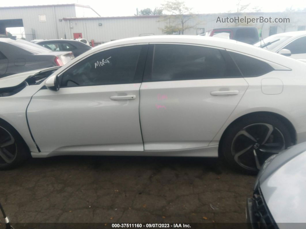 2019 Honda Accord Sedan Sport 1.5t White vin: 1HGCV1F36KA128134