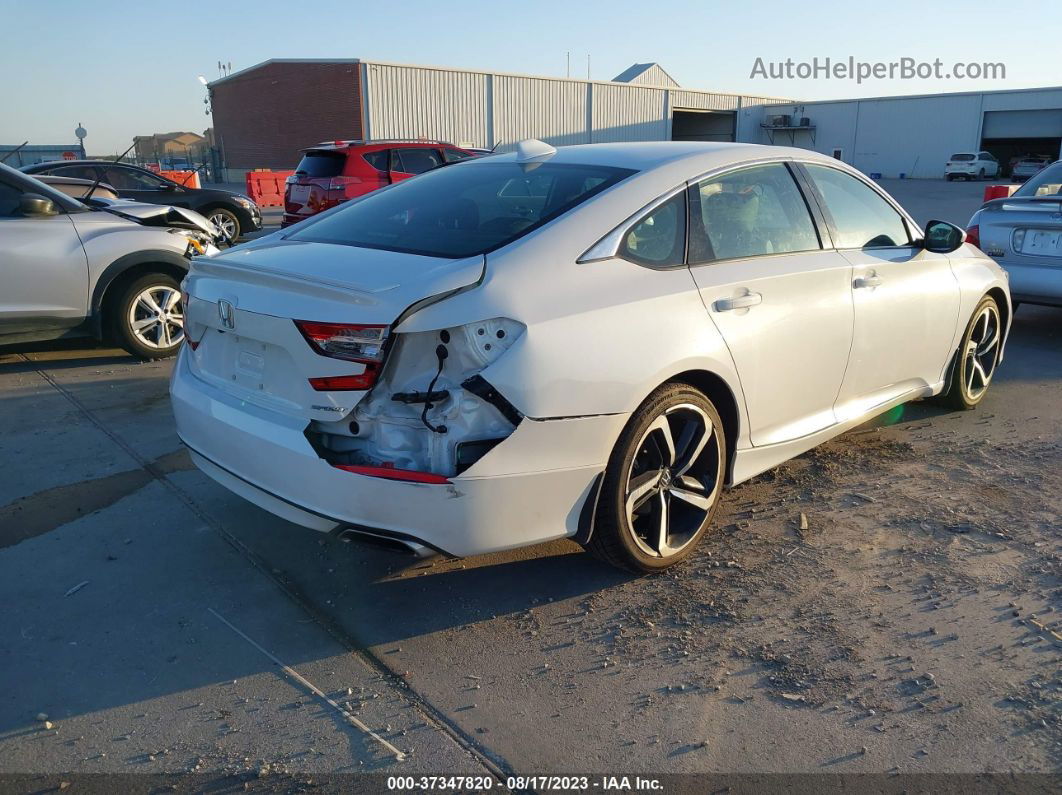 2019 Honda Accord Sport White vin: 1HGCV1F36KA172652