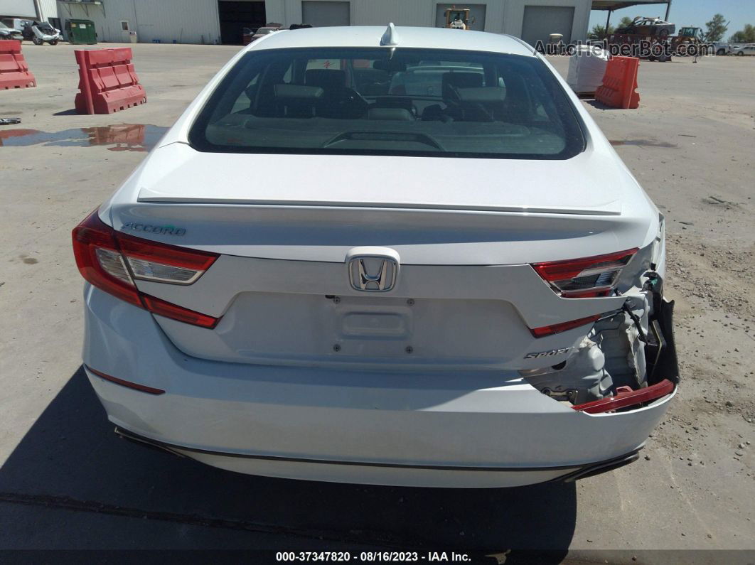 2019 Honda Accord Sport White vin: 1HGCV1F36KA172652