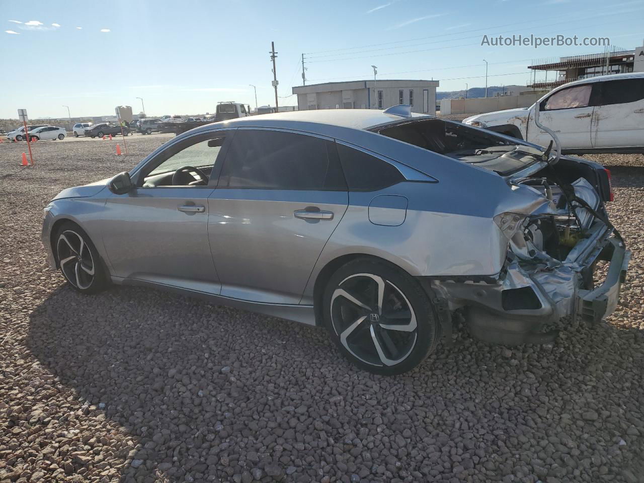 2019 Honda Accord Sport Silver vin: 1HGCV1F36KA176071