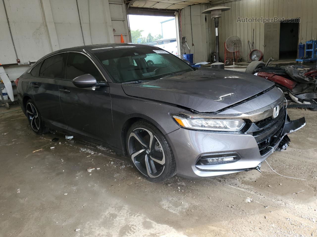 2020 Honda Accord Sport Gray vin: 1HGCV1F36LA012725