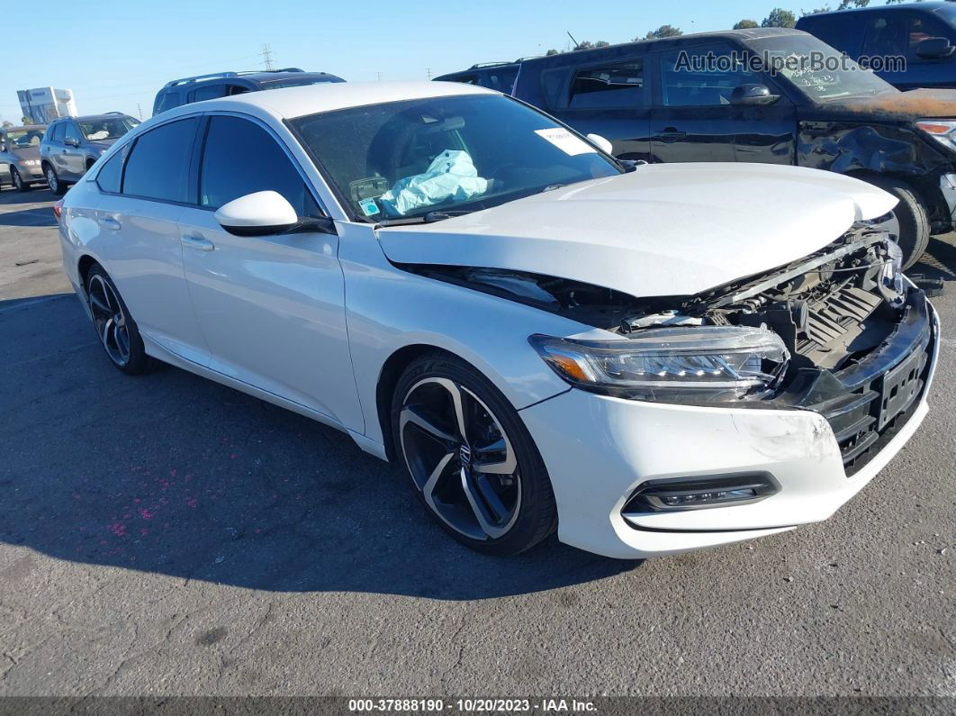 2020 Honda Accord Sport White vin: 1HGCV1F36LA018315