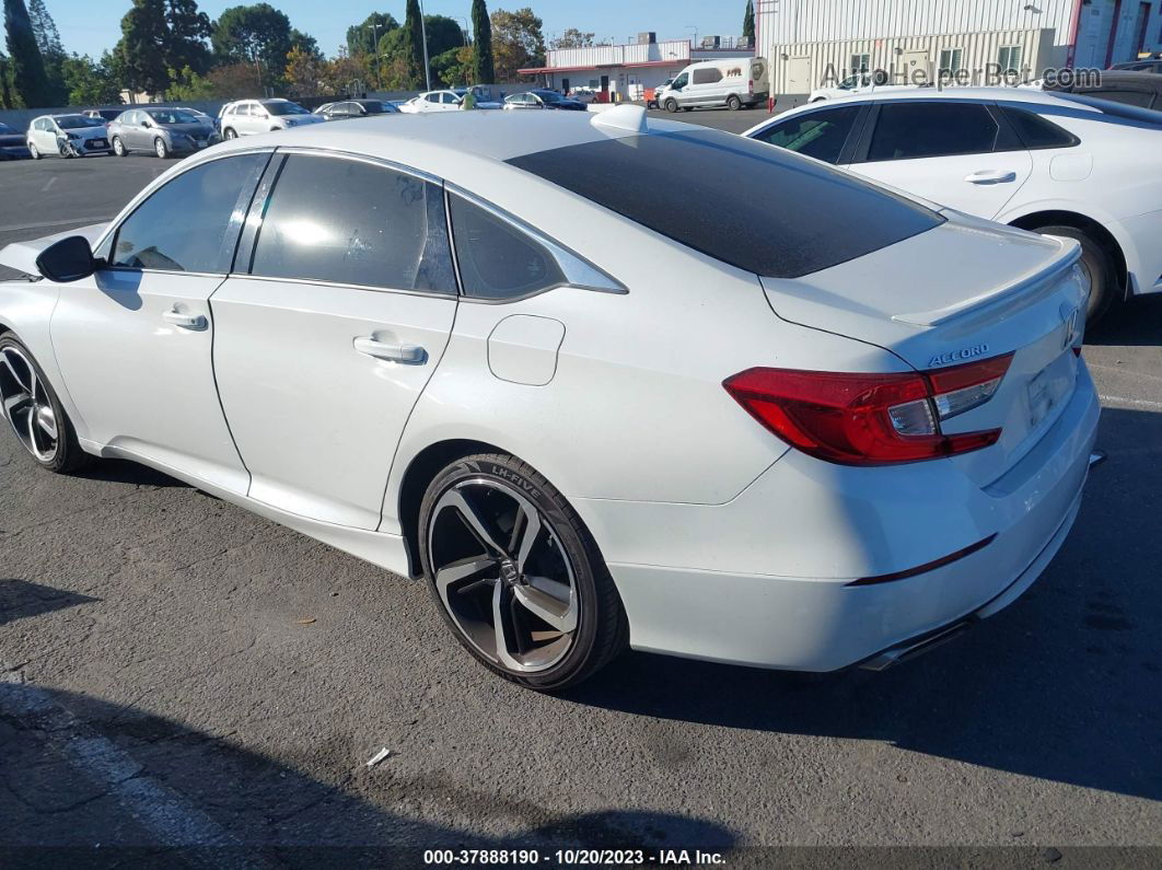 2020 Honda Accord Sport White vin: 1HGCV1F36LA018315