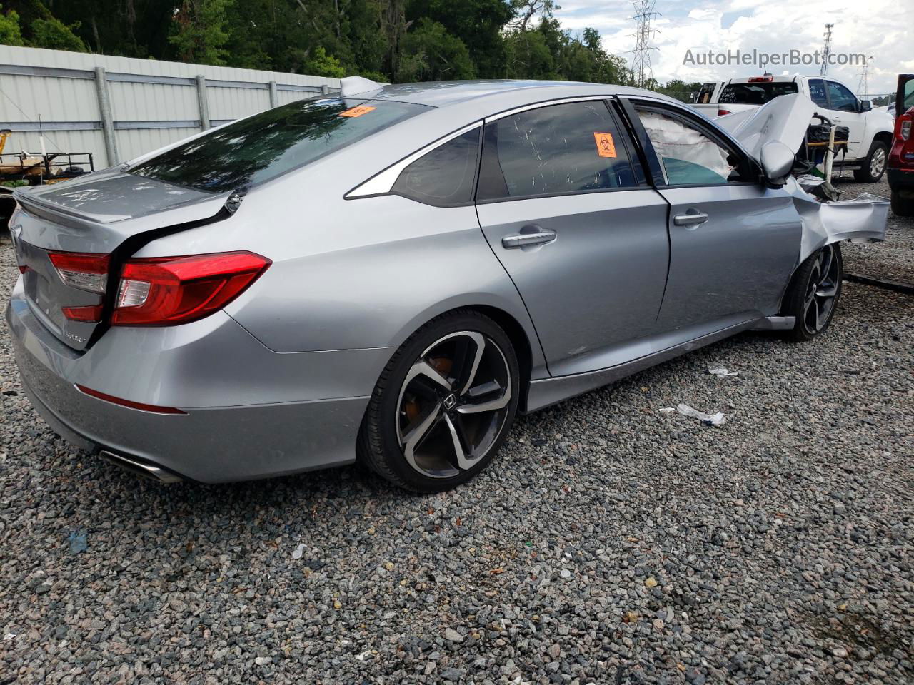 2020 Honda Accord Sport Silver vin: 1HGCV1F36LA038905