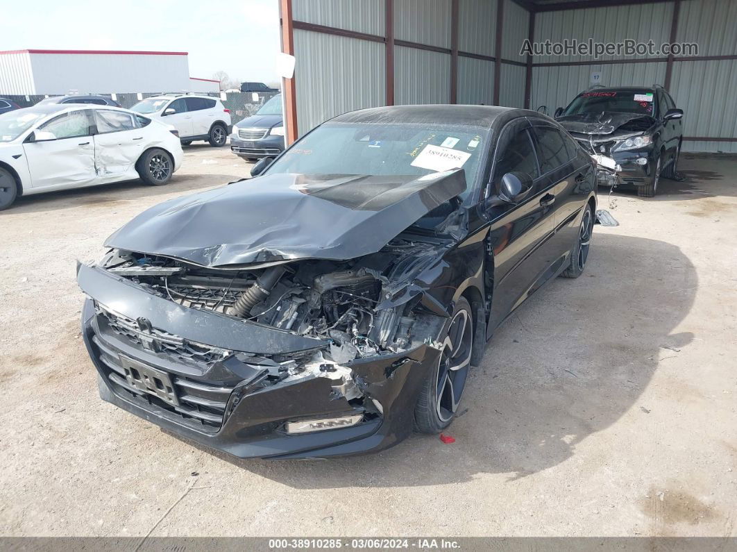 2018 Honda Accord Sport Black vin: 1HGCV1F37JA000970