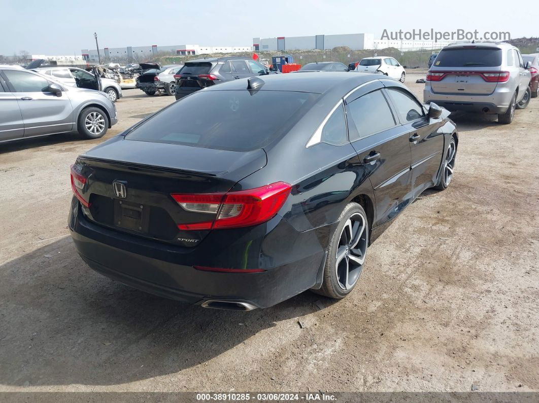 2018 Honda Accord Sport Black vin: 1HGCV1F37JA000970