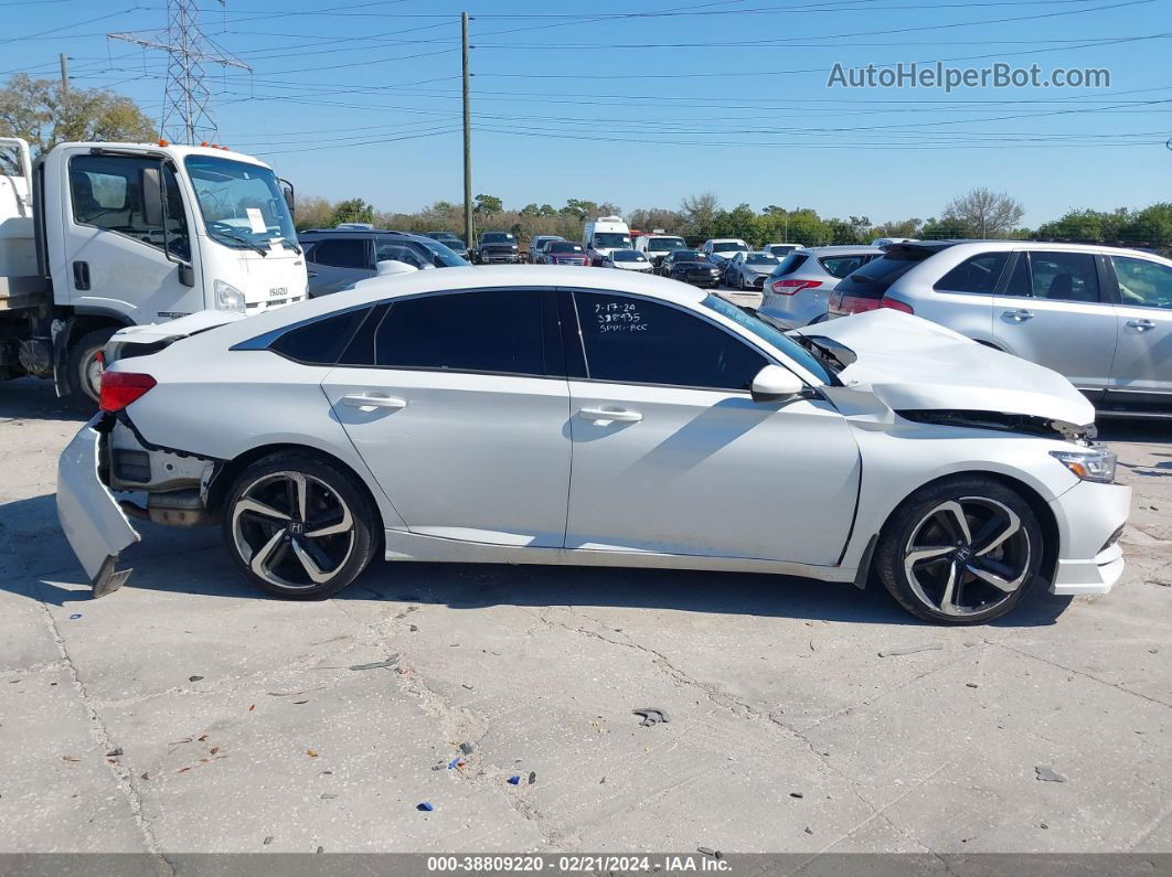 2018 Honda Accord Sport White vin: 1HGCV1F37JA060747