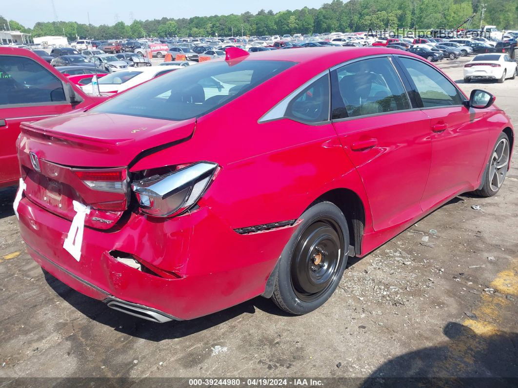 2018 Honda Accord Sport Red vin: 1HGCV1F37JA065544