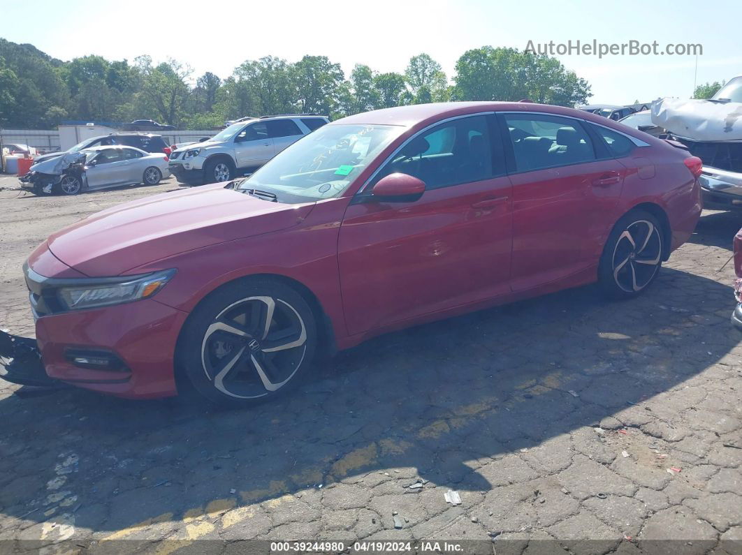 2018 Honda Accord Sport Red vin: 1HGCV1F37JA065544