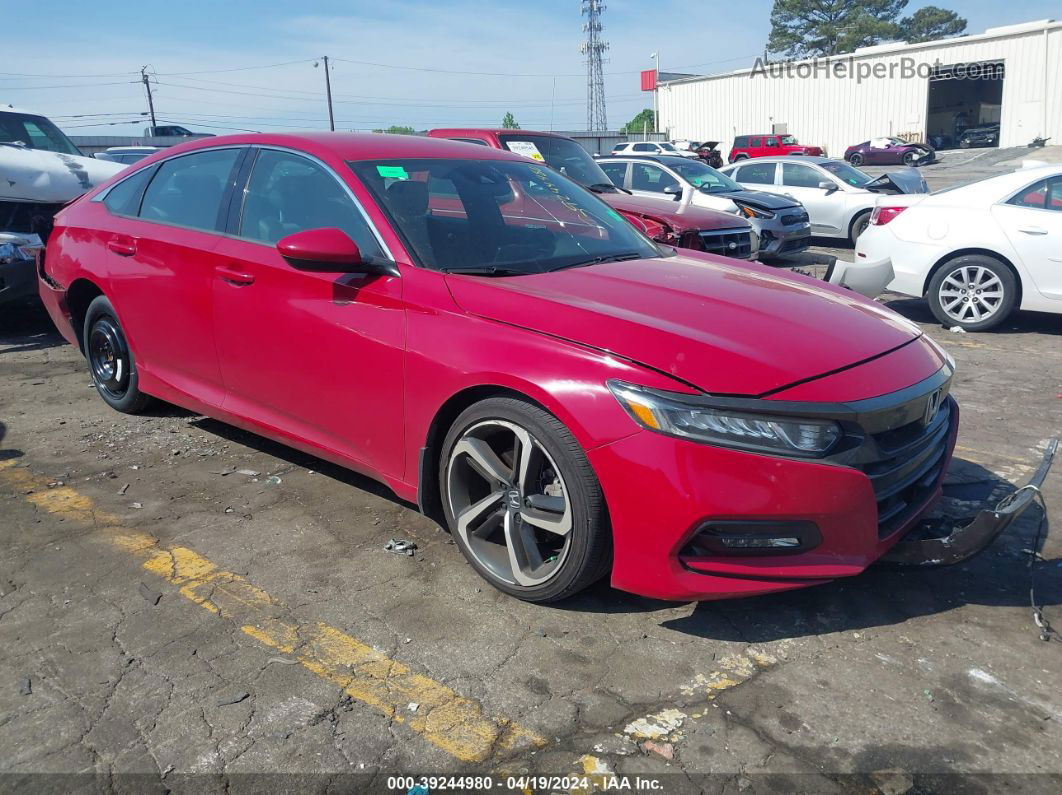 2018 Honda Accord Sport Red vin: 1HGCV1F37JA065544