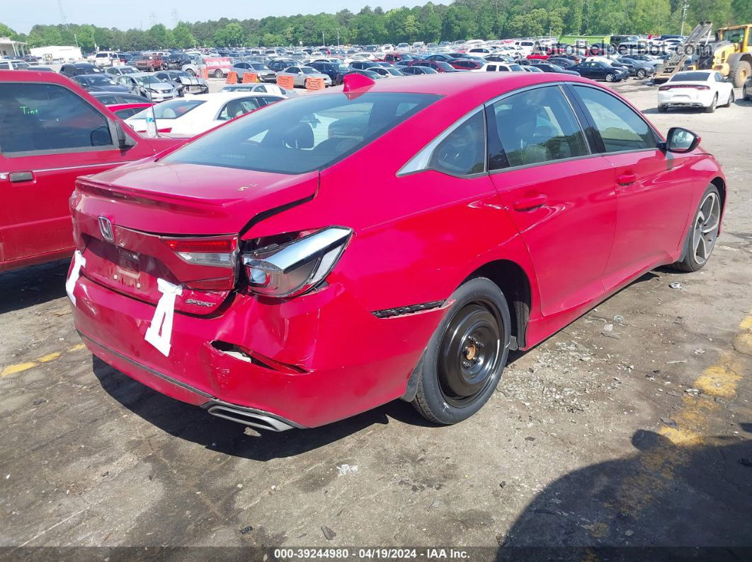 2018 Honda Accord Sport Red vin: 1HGCV1F37JA065544