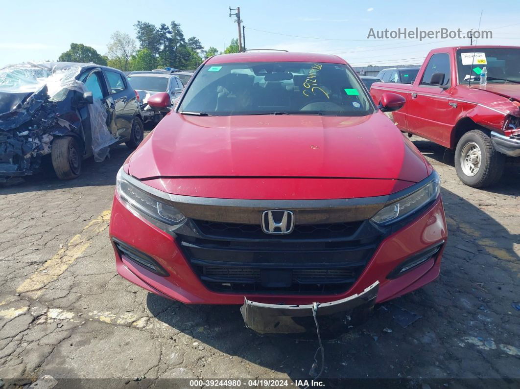 2018 Honda Accord Sport Red vin: 1HGCV1F37JA065544