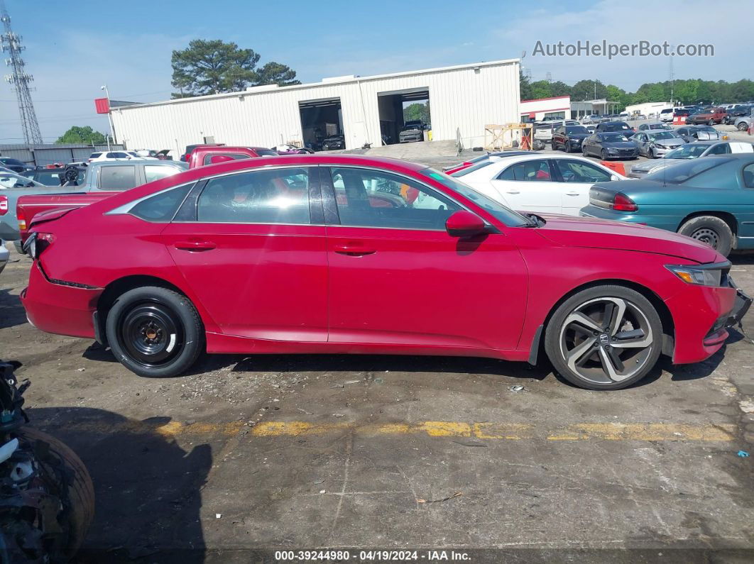 2018 Honda Accord Sport Red vin: 1HGCV1F37JA065544