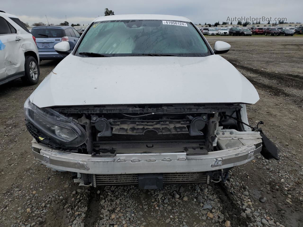 2018 Honda Accord Sport White vin: 1HGCV1F37JA095370