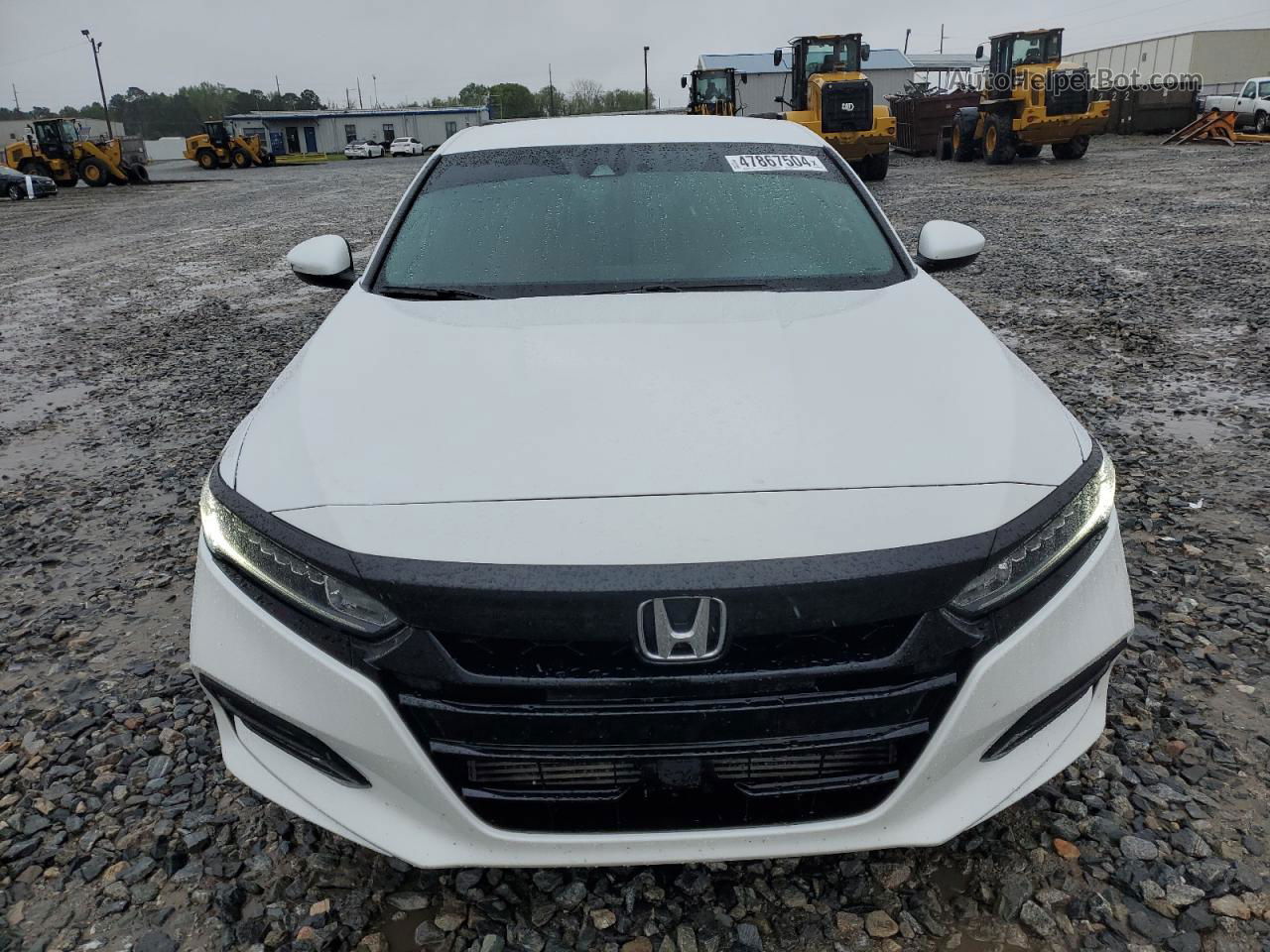 2018 Honda Accord Sport White vin: 1HGCV1F37JA129808