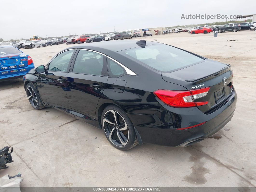 2018 Honda Accord Sport Black vin: 1HGCV1F37JA153834