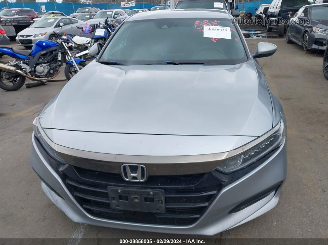 2018 Honda Accord Sport Silver vin: 1HGCV1F37JA191029