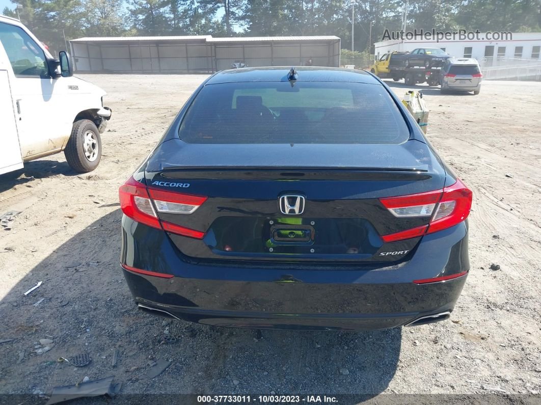 2018 Honda Accord Sport Black vin: 1HGCV1F37JA205205